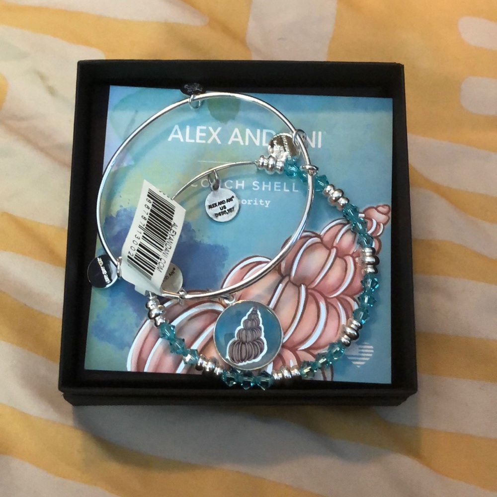 Conch shell Alex and ani double bracelet set
